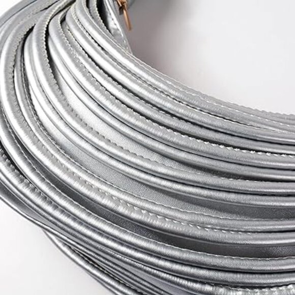 Knotted Noodle Bag HOBO Handbag Faux Leather New Unique Design Shoulder Bag - Picture 6 of 8